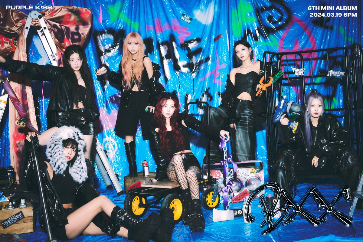 [#퍼플키스]

6th Mini Album [BXX]

⚠ CONCEPT PHOTO ⚠
🛠 PURPLE KISS 🛠

2024.03.19 6PM RELEASE✔

#PURPLE_KISS #BXX