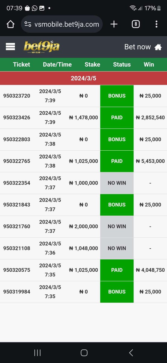 _kennyblaze1391's tweet photo. Re-update. Na 107m now o. Can only be @Bet9jaOfficial virtuals 🙌 https://t.co/m2FxZYEMP5