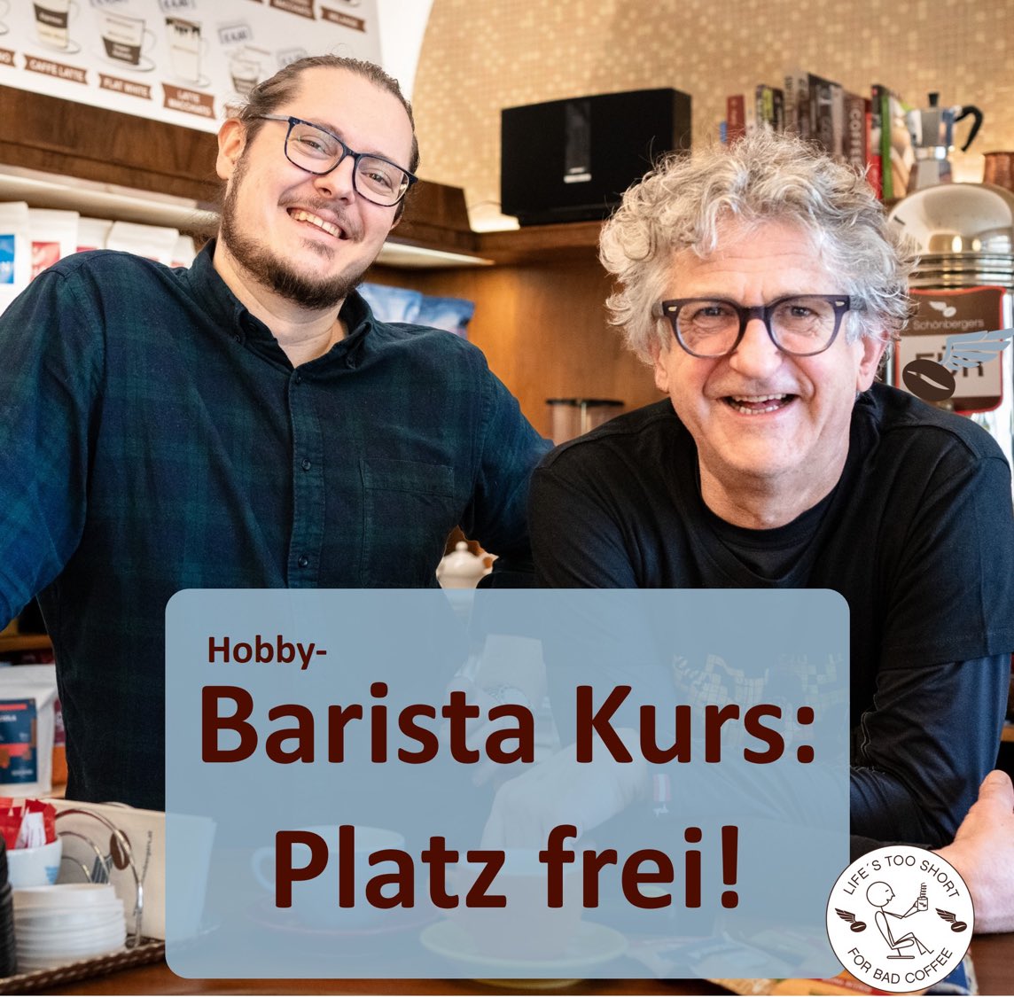 Kaffeegreissler's tweet photo. ++GELEGENHEIT++ diesen Samstag Nachmittag, 9. März, sind 2 Plätze im Barista Kurs frei. Bei Interesse: First come, first serve unter +436766604243 #barista #kurs #siebträger #arabica #robusta #lifeistooshortforbadcoffee #nuovasimonelli #lelit #allesfürgutenkaffee #kaffeegreissler https://t.co/8m4hoQftkt