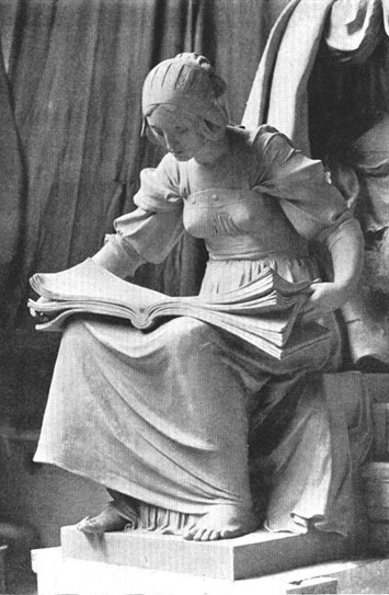 artinsociety's tweet image. George Frampton’s sculpture Woman Reading (1900), part of the monument of ‘St Mungo as Patron of Art and Music’ (1900), Kelvingrove Art Gallery and Museum (photo: George P Landow) victorianweb.org/sculpture/fram…
