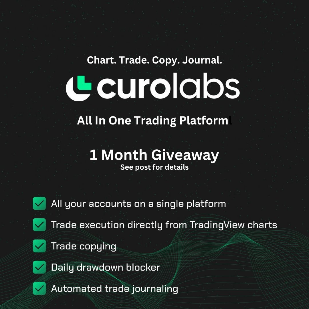 TradebyAdi's tweet photo. Time for a Giveaway! 🎉

Get a chance to win one month of free access to @Curo_Labs ' fantastic All-in-One Trading platform!

Steps:
1. 🙌 FOLLOW @Curo_Labs and @Adi_MMXM
2. 🔄 Like, Retweet, and Tag 2 friends.

💬 Comment below about your favorite features of Curolabs.

Good luck! 🚀 #Giveaway #TradingCommunity