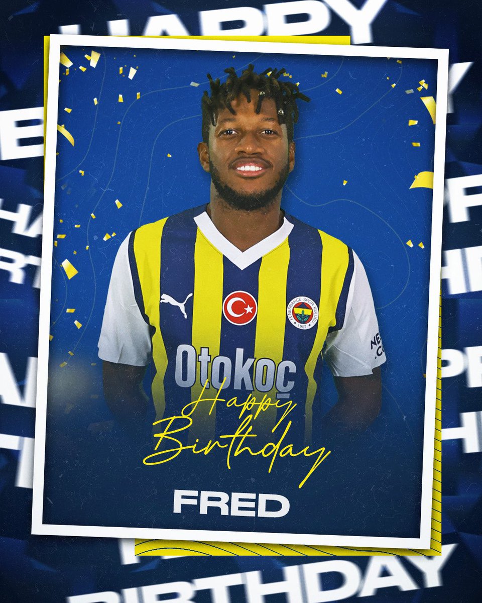 Bugün futbolcumuz Fred’in doğum günü. Mutlu yıllar Fred! 🎂🎉