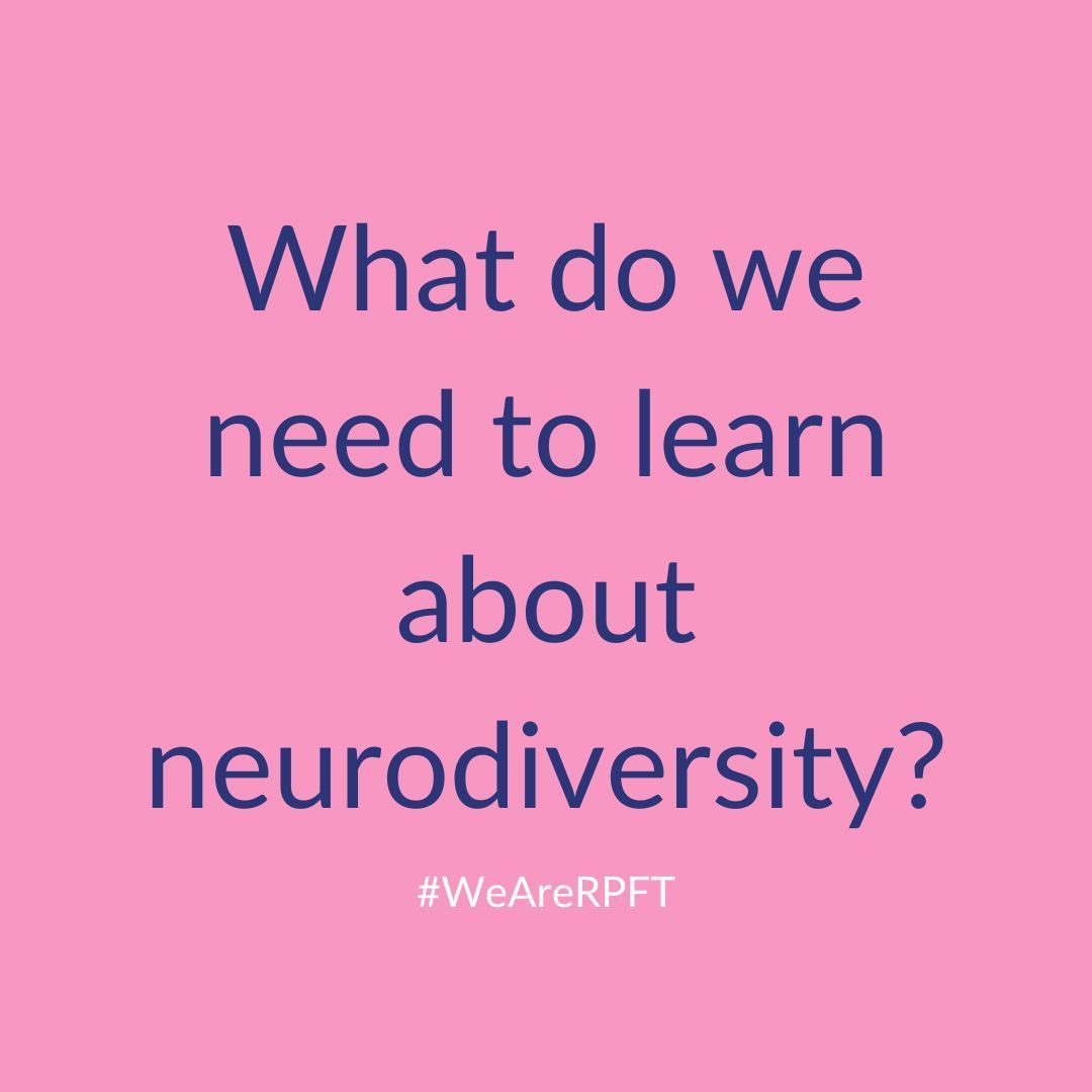 #WeAreRPFT #NeurodiversityAtWork #DiversityAndInclusion #NeurodiverseTalent
