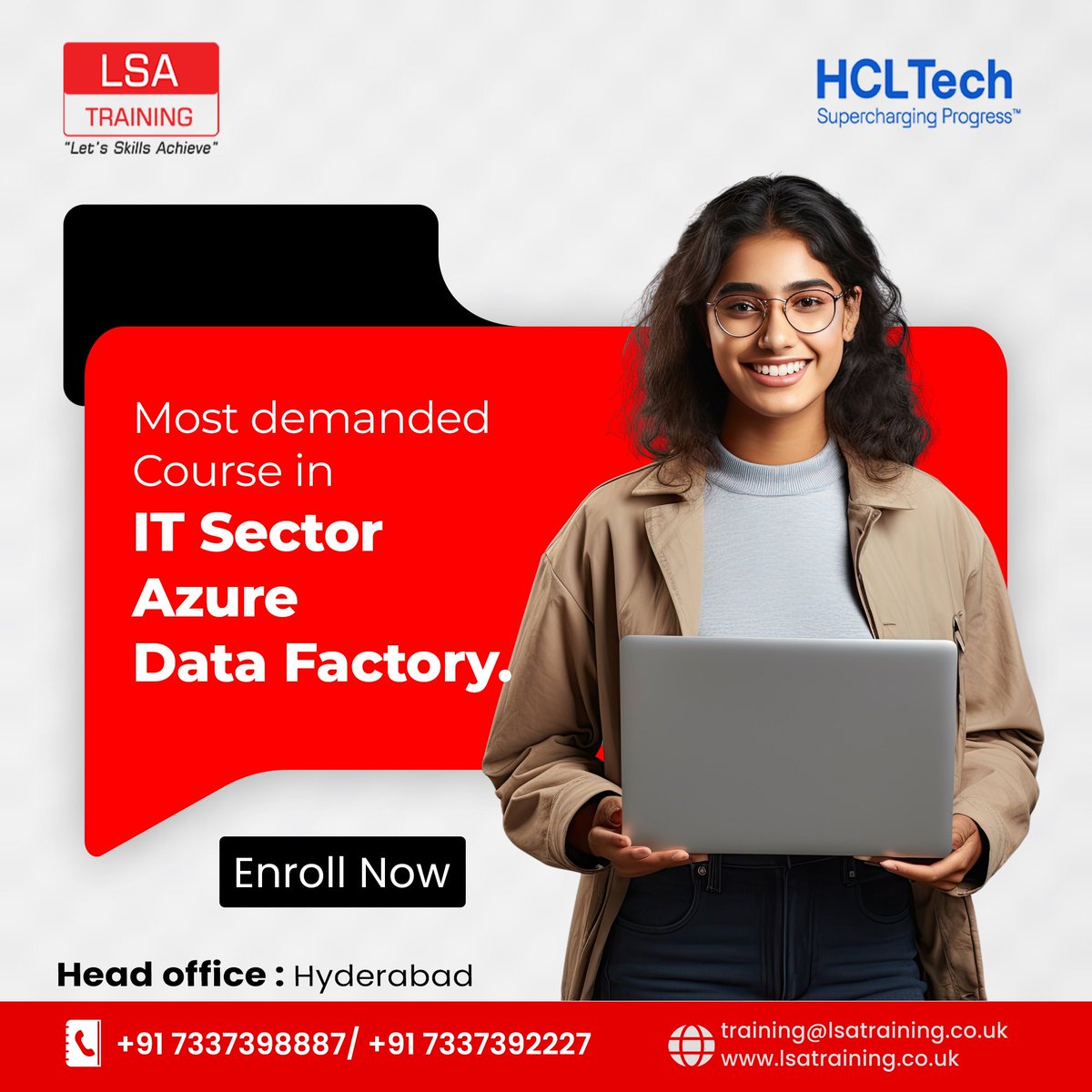 LSATRAINING's tweet photo. Take your career to new heights with our #AzureDataEngineerCourse, providing assured job placement support. Elevate your #ITskills and position yourself as a sought-after asset for any organization. 

https://t.co/GHoQDTnCsp

🌐 Website: https://t.co/xa3MElIE6c https://t.co/0JYsjtSifG