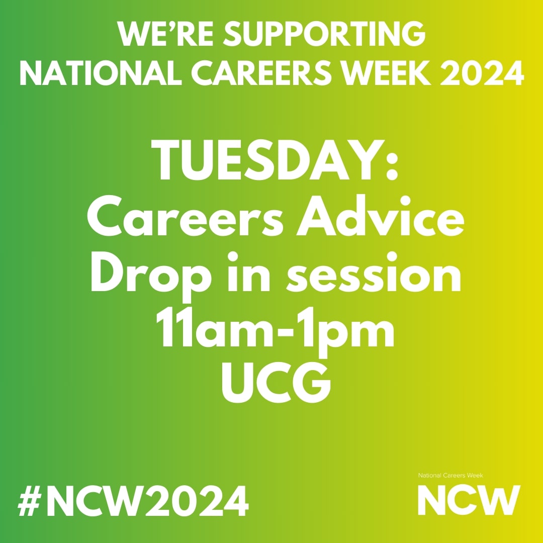 TODAY: If you need advice and guidance on your next steps and how to get there, head over to one of our Careers Advice Drop-in sessions this week. Our first one is today over in the University Centre Grimsby. No need to book!