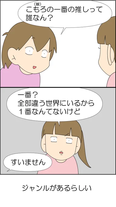 高2娘に気になる人はいないのか聞いてみたら強すぎる回答がきた話 1/2

#漫画が読めるハッシュタグ #コミックエッセイ 