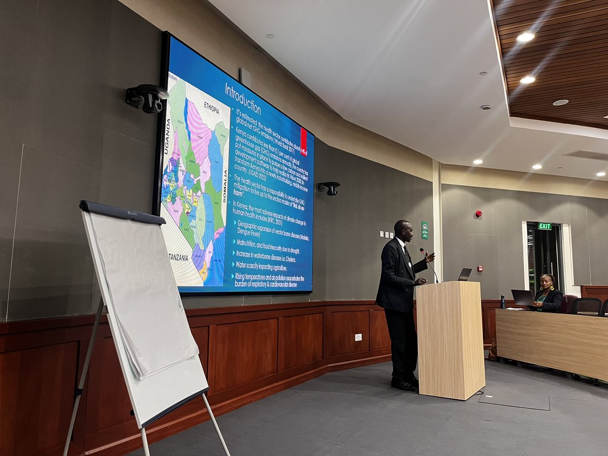 Kicking off our climate change for health professionals workshop in Nairobi, Kenya today with the ministry of health giving an overview of climate and health in Kenya.