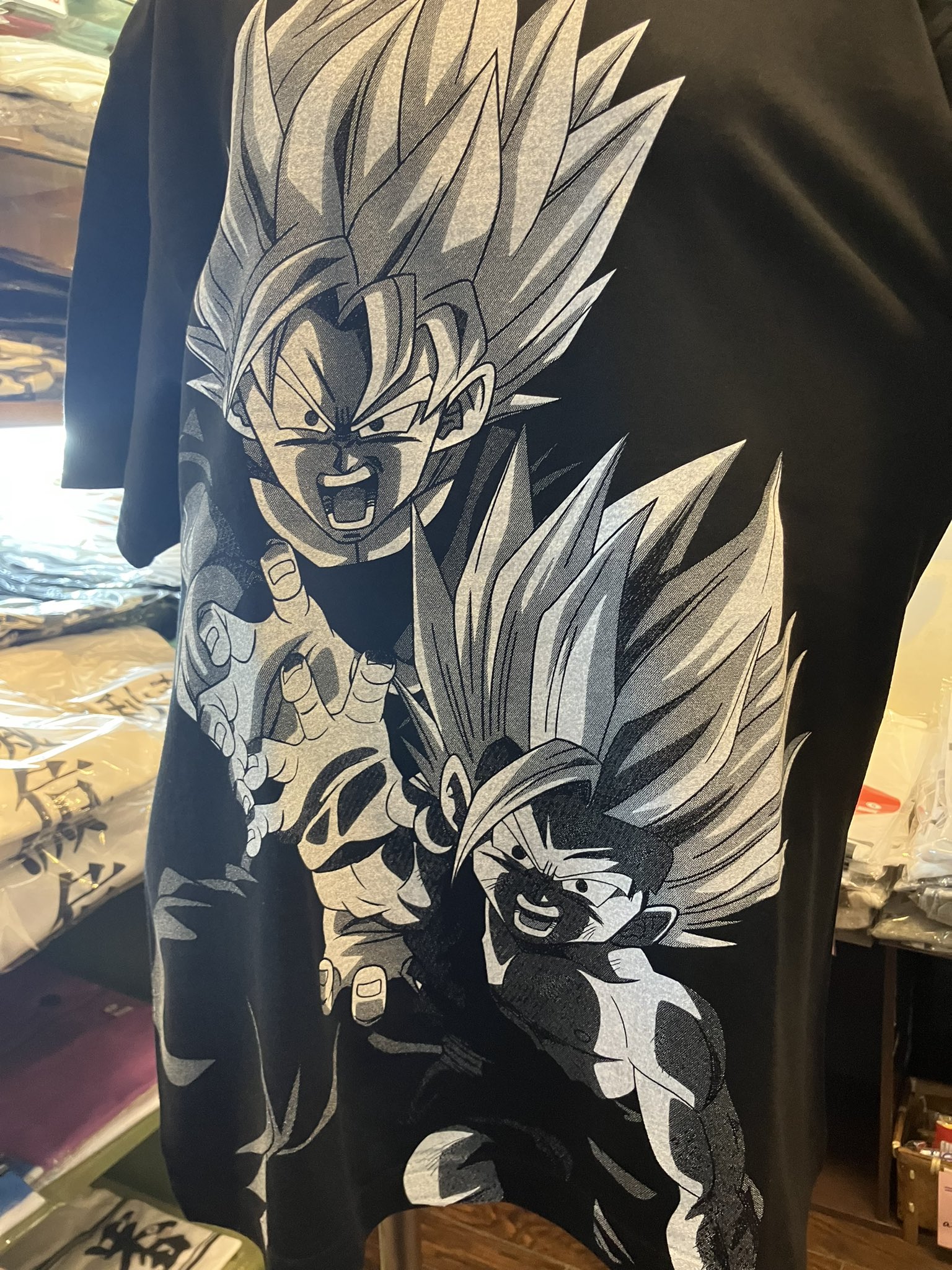 2000年 ドラゴンボールZ USA製 Tシャツ 親子かめはめ波 00s ドラゴンボール USA 親子かめはめ波 Tシャツ 悟空 悟飯 悟天
