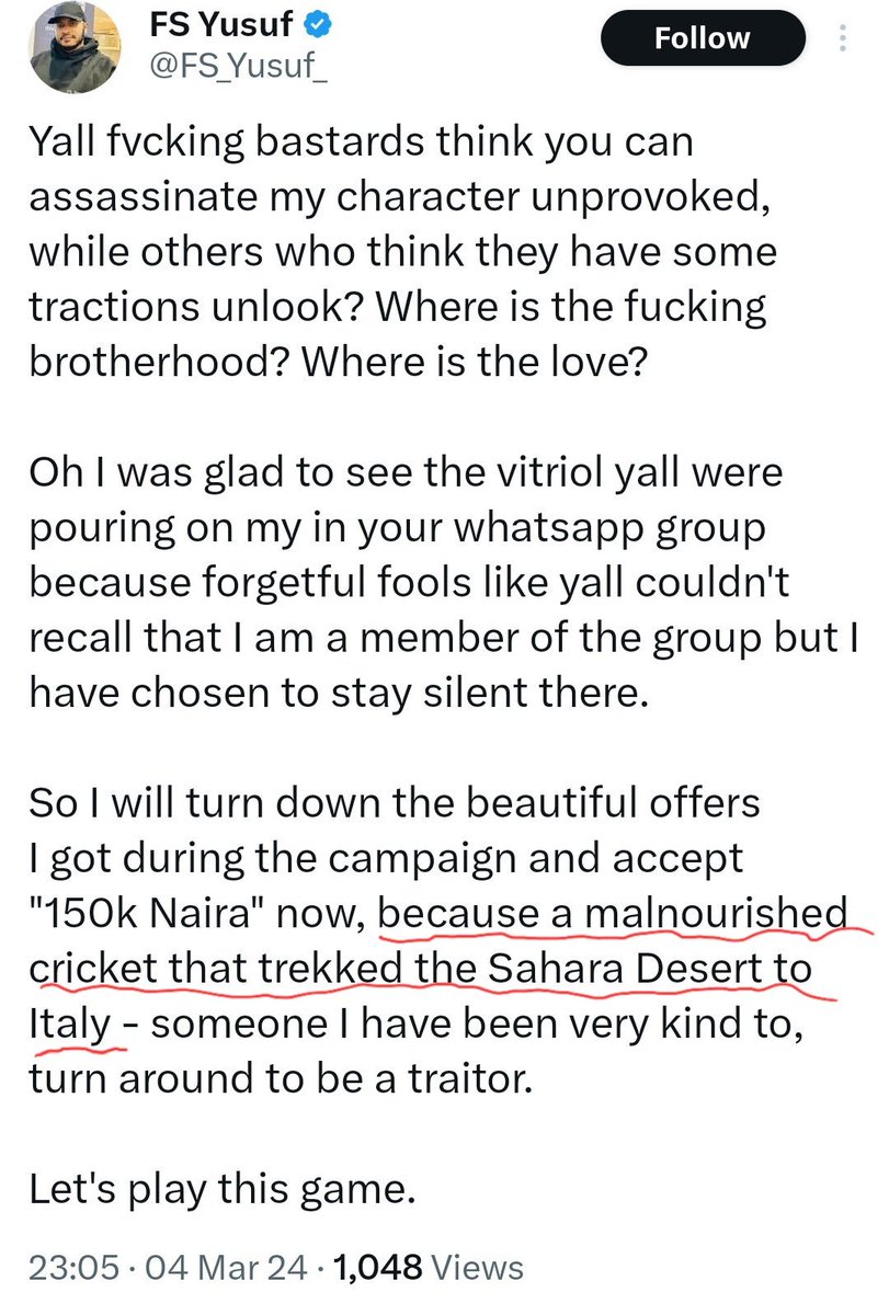 ChijiokeIke3's tweet image. This Jab 👇 here is taken straight from the Agbado playbook

Everyone in the Obidient movement knows @harrizone98 story, not because someone told us, but because He told us himself. 

He gave us every detail, and you could hear the pain in his voice when he gave the full account.…