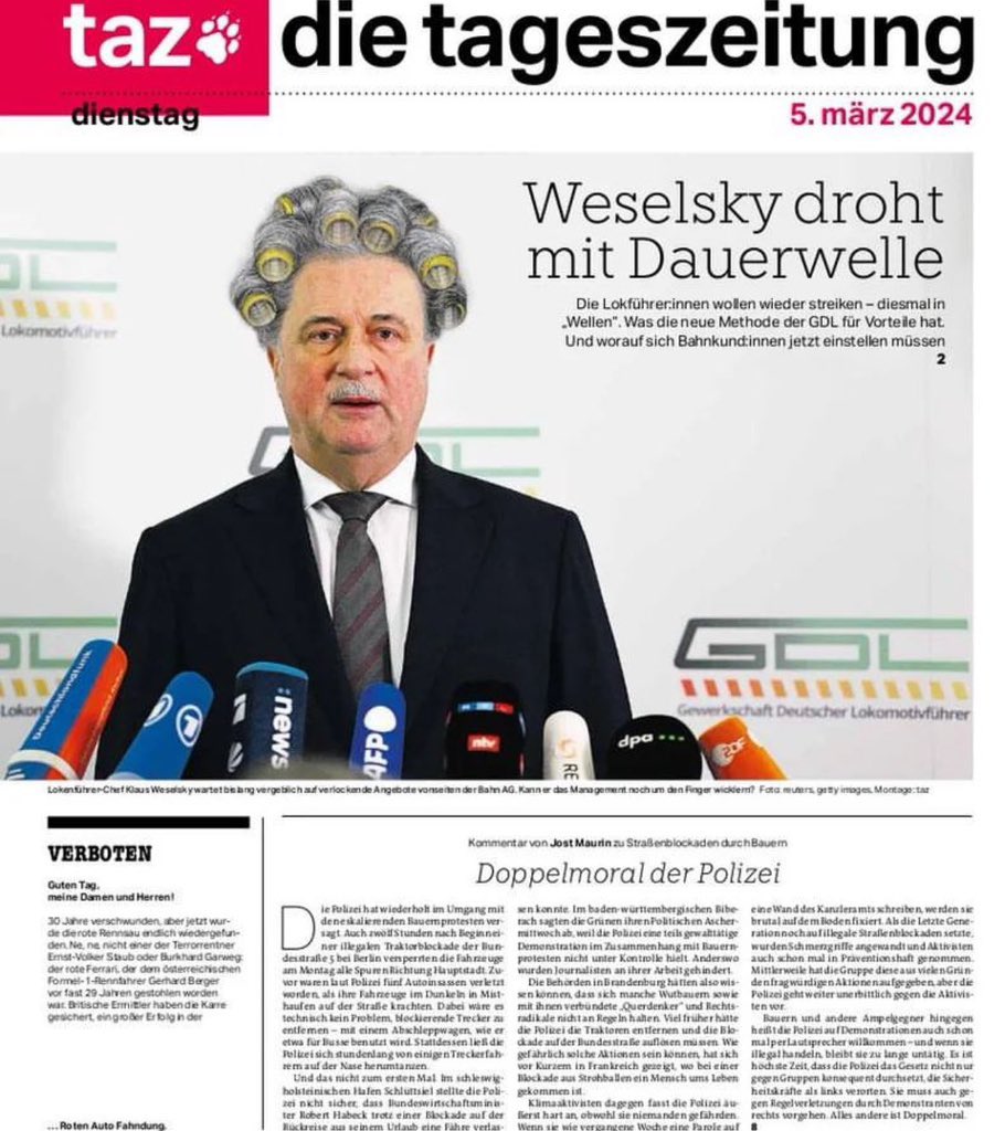 Endlich mal was zu lachen.