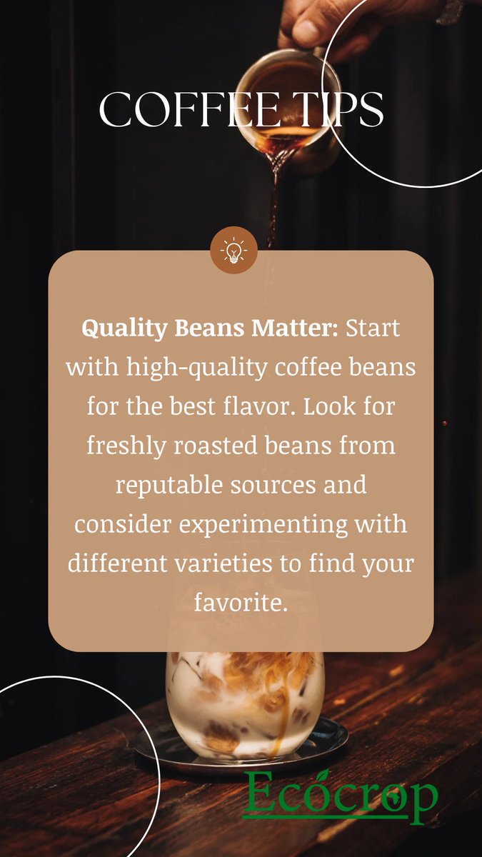 ecocrop's tweet photo. Coffee tips Tuesday ☕

#tips #coffeetips #tiptuesday https://t.co/nmutZI4jLJ