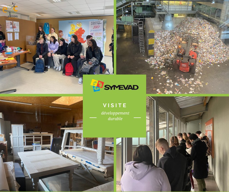 Le centre #Symevad nous a ouvert ses portes pour nous faire découvrir sa ressourcerie et son centre de tri. Merci au centre Symevad de Évin-Malmaison pour leur accueil ! #partenaireengagé #environnement #recyclage