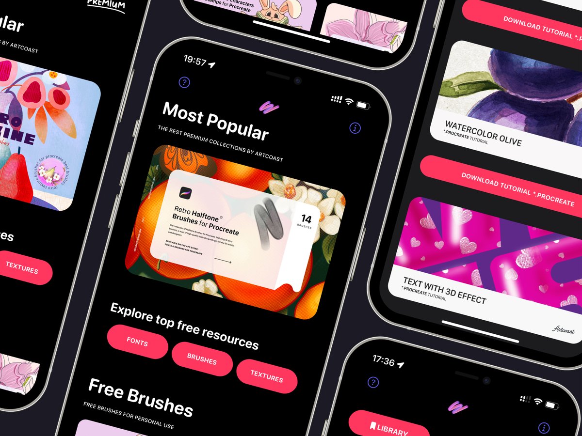 DesignArtcoast's tweet photo. Jump into the #DigitalArtRevolution with Procreate Brushes! 🎨 Explore 2500+ unique brushes, freebies, and tutorials for all levels. Your masterpiece is just a brushstroke away. Let's create! #ProcreateBrushes https://t.co/EbD1QTOfji https://t.co/gq2ZmDXF1G