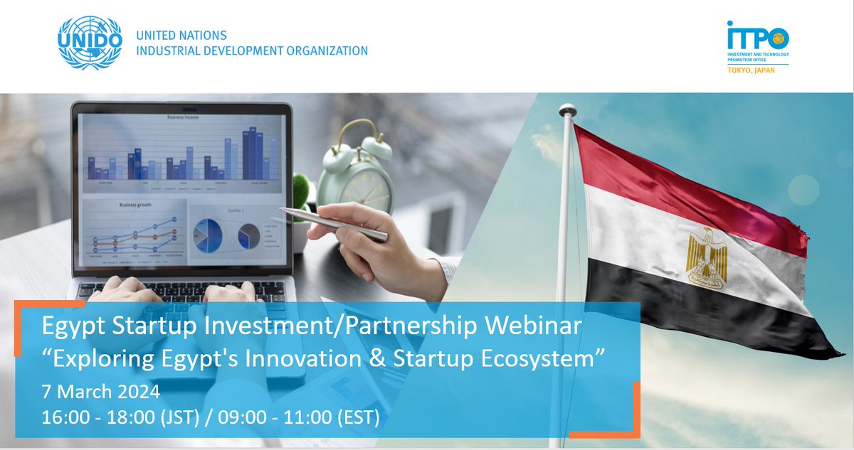 Join us for the Egypt Start-up Investment Webinar, exploring Egypt's vibrant start-up scene and connecting with Japanese innovation funds. This event on March 7 promises valuable insights and networking opportunities. Register now: lnkd.in/geu_RheN #JustInTimeForEgypt