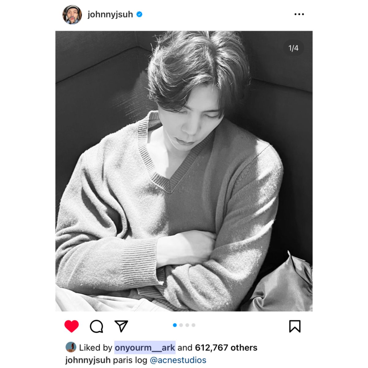 johnmarkzone's tweet image. mark liked johnny’s latest ig post
