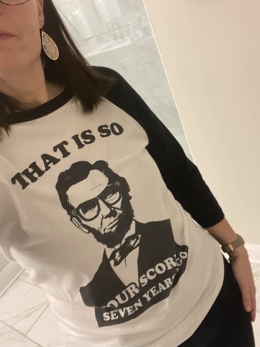 asmorrow80's tweet photo. The BEST to be back in the classroom teaching my favorite subject to some amazing kiddos. Thank you @Bruce_Math and @wilksworld1 Nerds rule. @EAST_HAWKS #fourscore #abe https://t.co/UWe7Kcc6Be