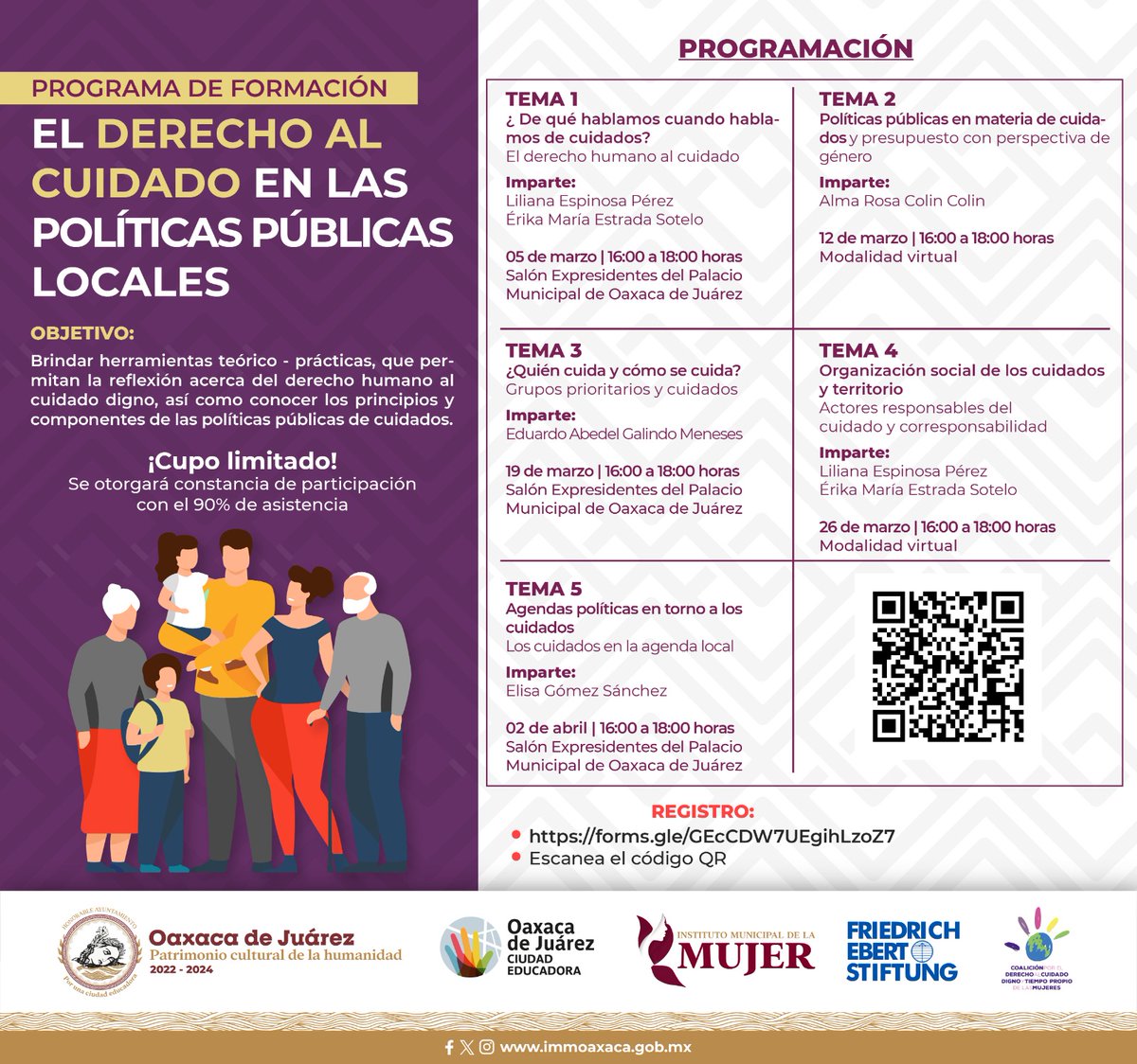 En Oaxaca!!! Hablemos de cuidados.