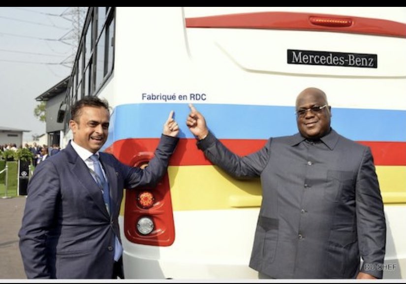 La République démocratique du Congo , pays au centre de l’Afrique fabricateur de bus Transco .
 Nous en avons déjà fabriqué combien de 2022-2023 ??