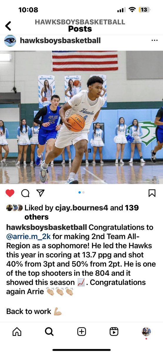 ArrieMcwilliams's tweet image. Blessed to be named 2nd Team All - Region.
Job not finished @hhshawks03 @Coach_Rice22 @hanoversports