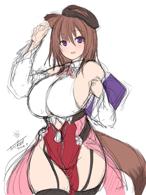 犬娘さん描きたいwip 