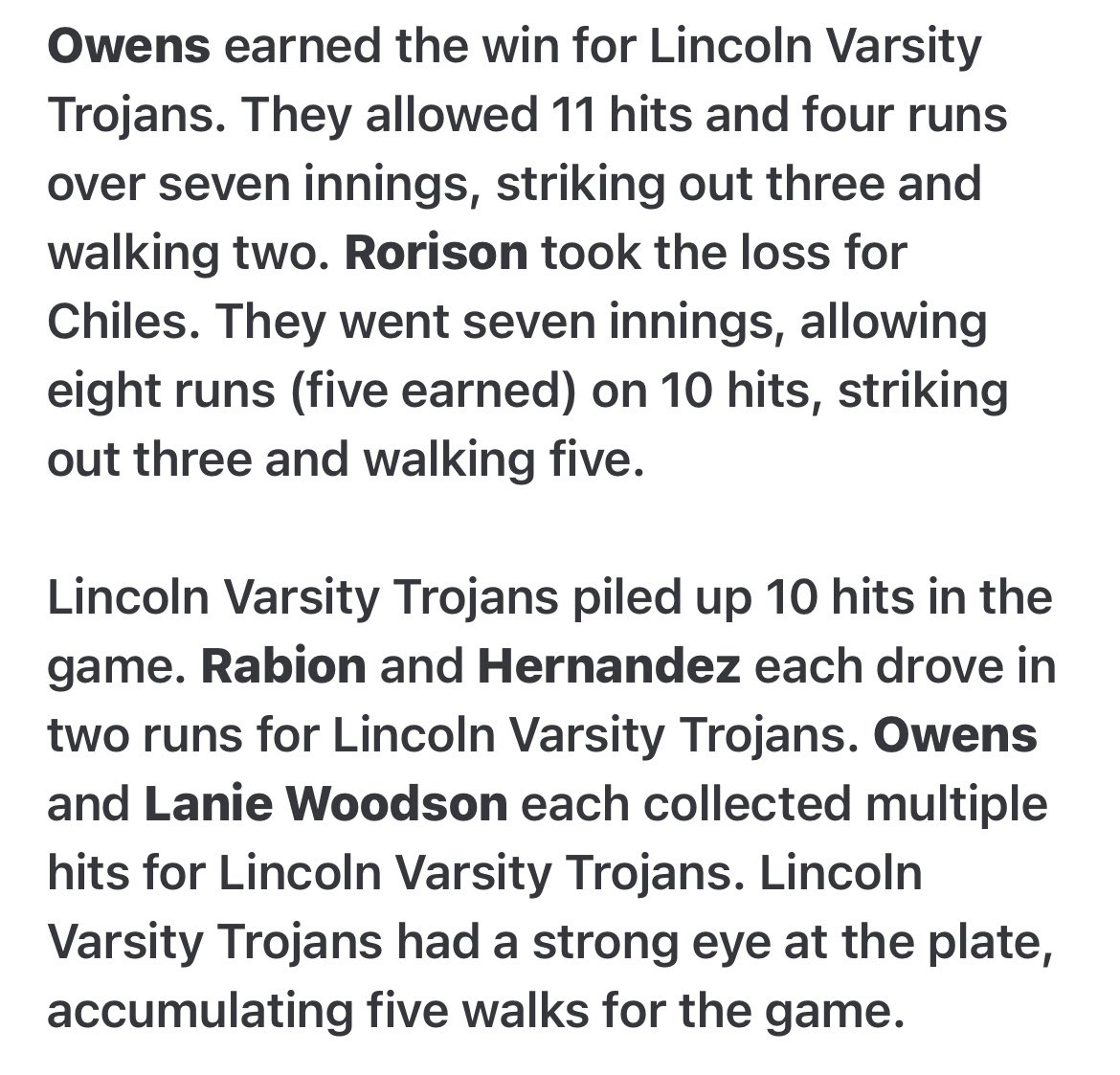 Congratulations to the Varsity Lady Trojans on their win against Chiles tonight. Keep up the hard work, ladies!💛🥎💚