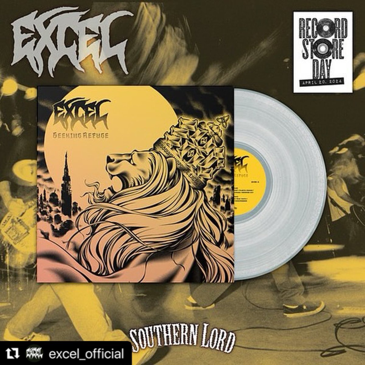 EXCEL -Seeking Refuge LP
Cover by Usugrow
Record Store Day 04/20/2024