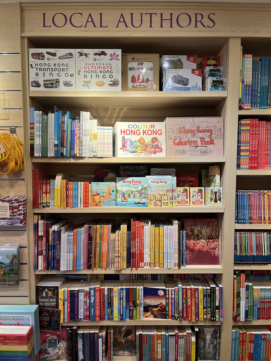 becinthelibrary's tweet image. Always the best shelf in a book store for a traveling school librarian! #intlchat #readLocal