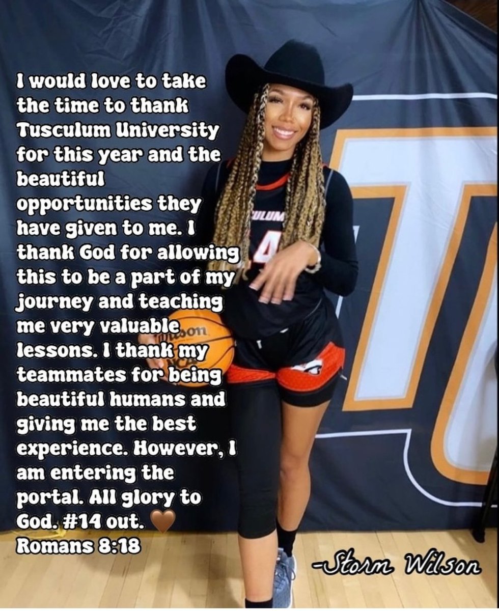 My NCAA D2 coaches, please contact me. This young lady is NOT A BENCH PLAYER, NOT A SCOUT PLAYER! She is an All-American PG and proven winner who needs to be used to her strengths! I'm happy for the opportunity she received at Tusculum, but I fully support Storm's decision!