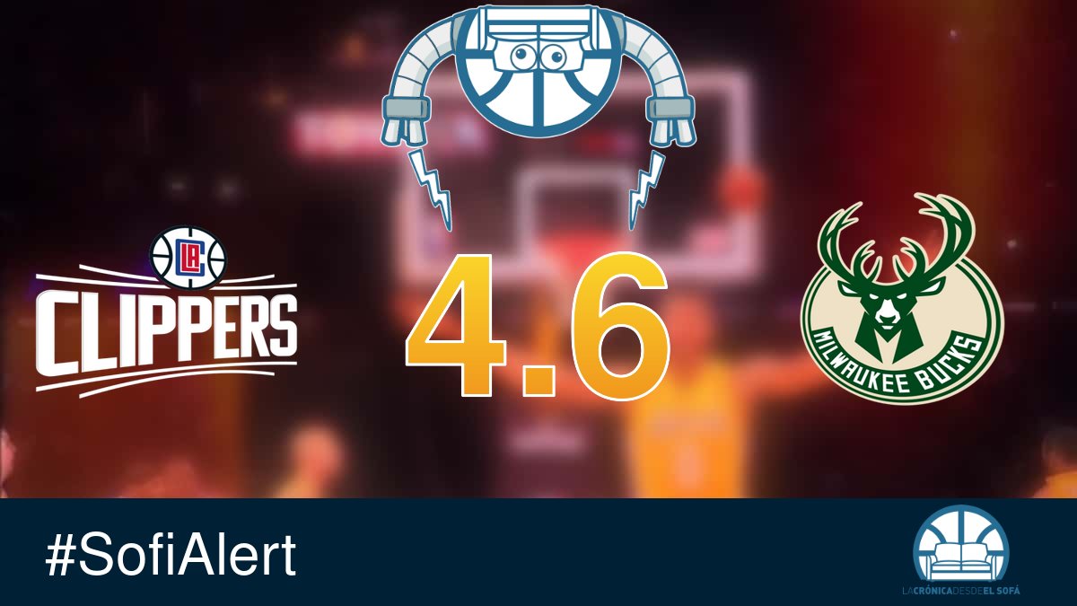 SofiAlertBot's tweet photo. 🤖 #SofiAlert 
📅 04-03-2024 
LA Clippers - Milwaukee Bucks 
🛋 4.6/5 Sofis https://t.co/RprSRyGXQp