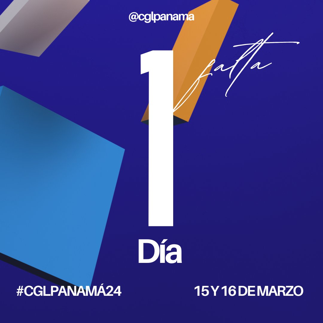 El 15 y 16 de marzo 2024 ¡Regístrate ahora y asegura tu lugar para ser parte de esta transformadora cumbre! 
Puede inscribirse en este link 📷 bit.ly/3tsqKjZ
Para mayor información comunícate al WhatsApp 507-63019148 
#sélíderdondeestés #CGLPTY24 #liderazgo #cglpanamá24