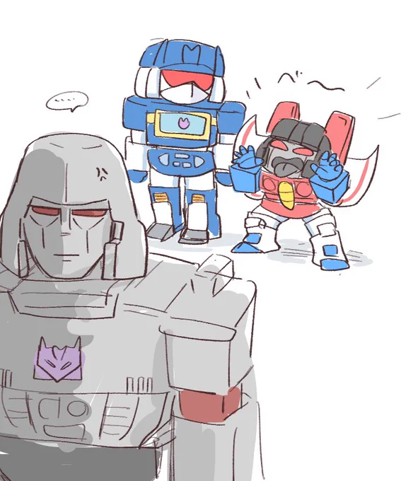 TFファンアートです。こういう幻を毎日見ています。どうしたらいいんだ....!ウウーッ 