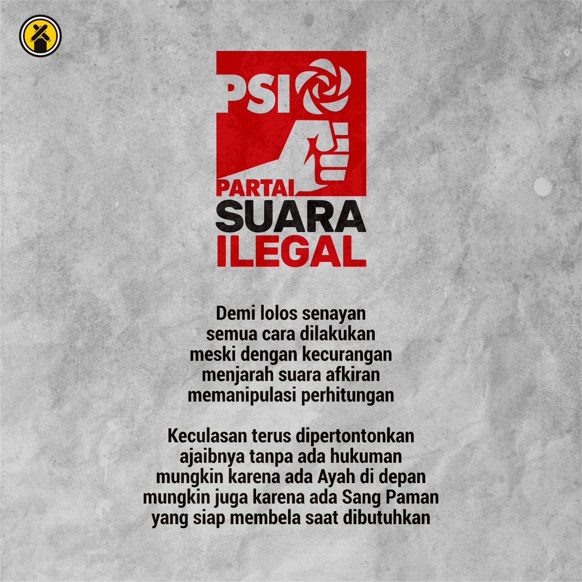 Simsalabim jadi apa? 
Jadi naik suaranya... 
Apakah semua memang demi anak?
Apakah semua demi mempertahankan kekuasaan? 

#MosiTidakPercaya 
#AdiliJokowi