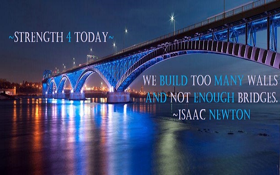 Strengthfor2day's tweet image. We Build Too Many Walls
And Not Enough Bridges.
--Isaac Newton

#BuildWalls #BuildBridges #NotEnoughBridges #TooManyWalls #RecoveryPosse #Strengthfor2day