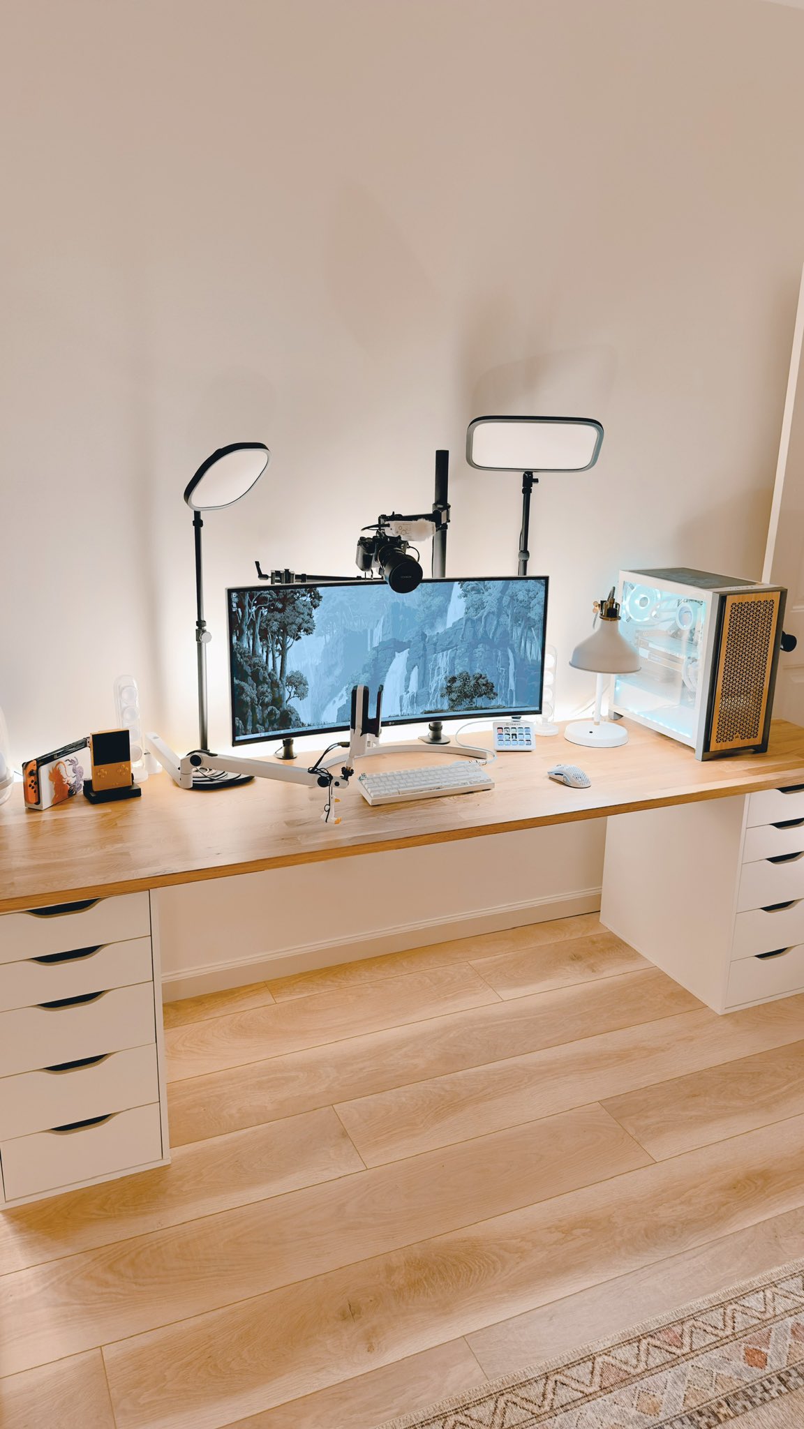 Ikea alex 2024 desk cable management