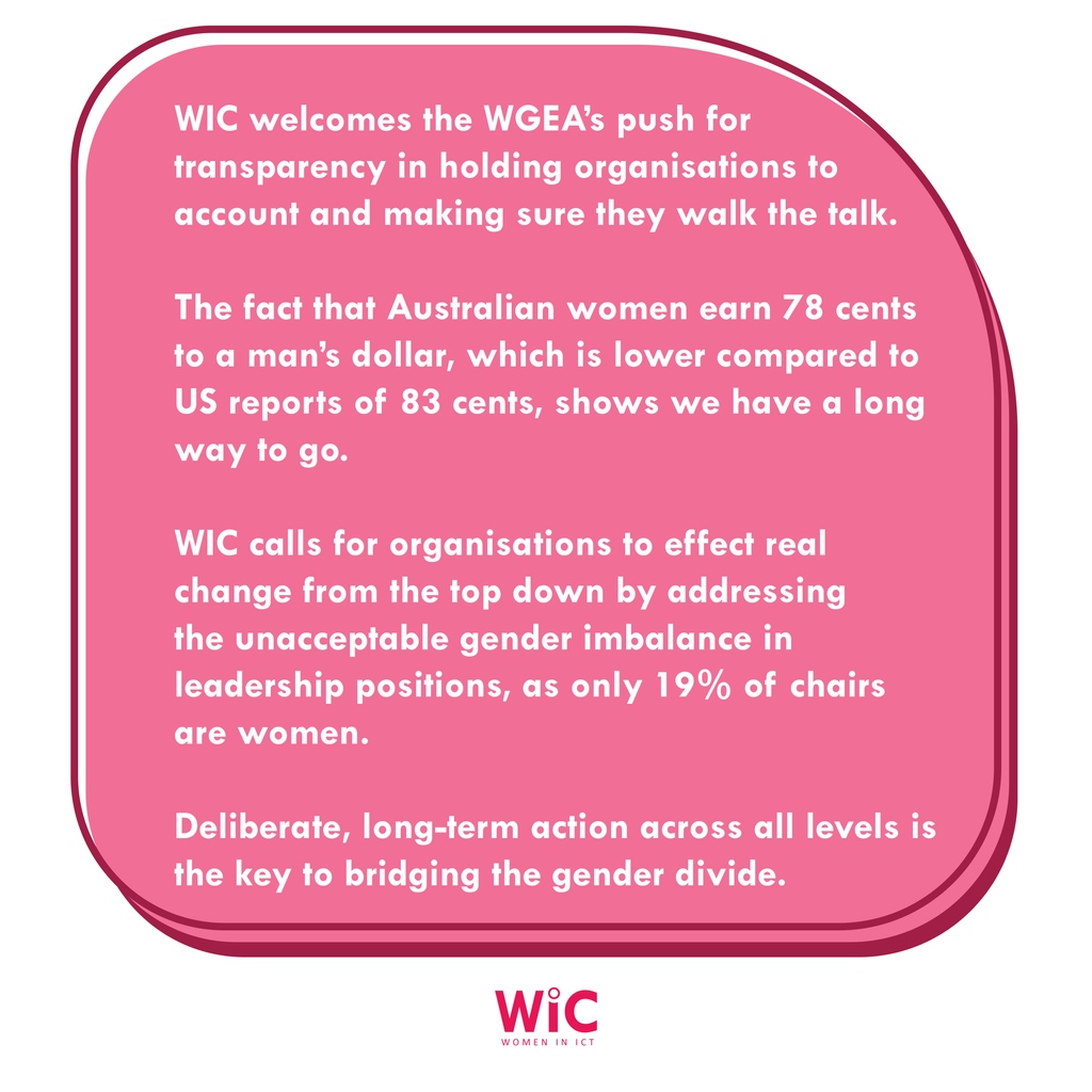 In light of the @wgeagency employer gender pay gap data published last week, WIC is hopeful that ongoing annual reports will hold organisations to account and inspire them to effect real change. 📣