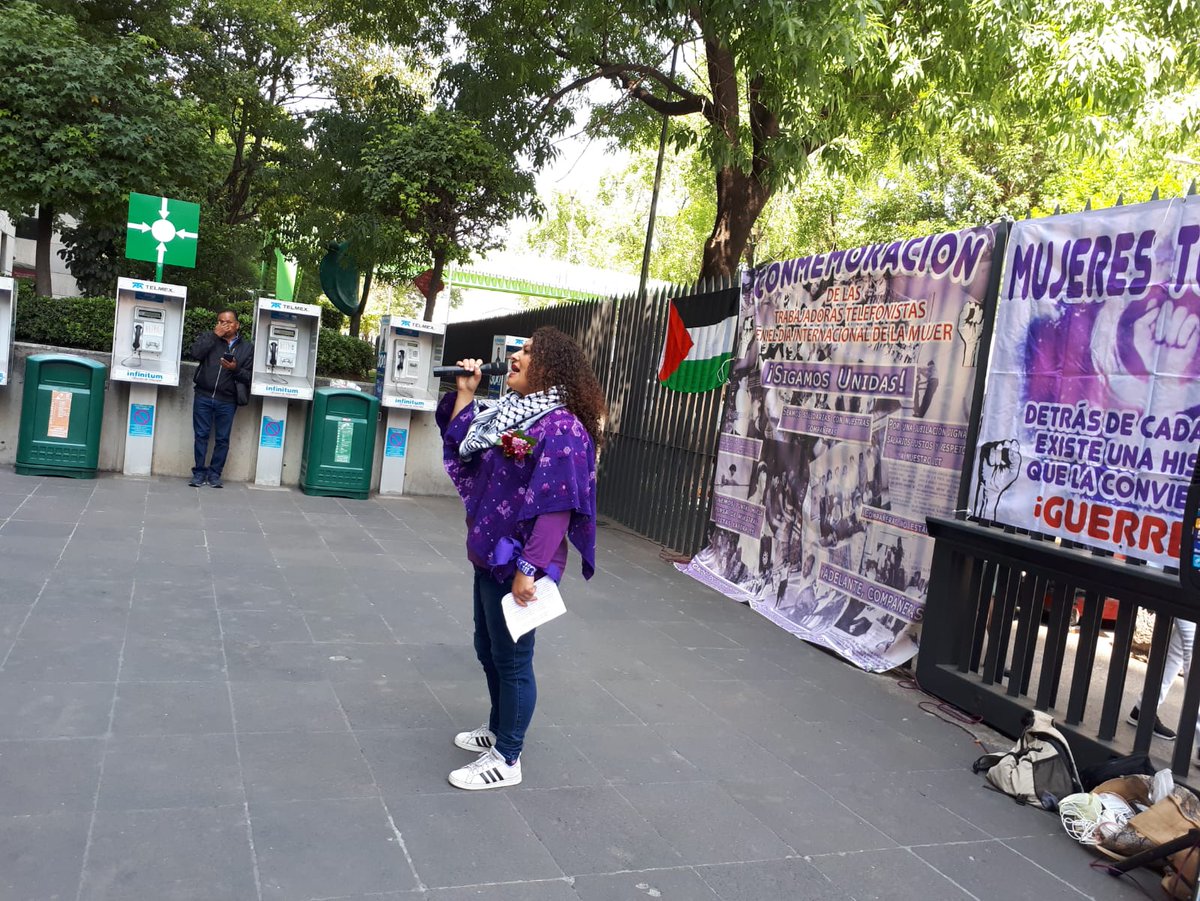 ObservatorioDHP's tweet photo. #ODHP #MujeresTCD #México #Patriagrande #8M
Conmemoración de la Mujer Telefonista Trabajadora en solidaridad con Palestina.
Alto al Genocido de Israel contra Palestina 🇵🇸
#NoAlaOcupación
#IsraelGenocida
#PueblosContraElApartheid
#PalestinaLibre
@elderechoalapaz
@comunisur1 https://t.co/RATO46O6W3