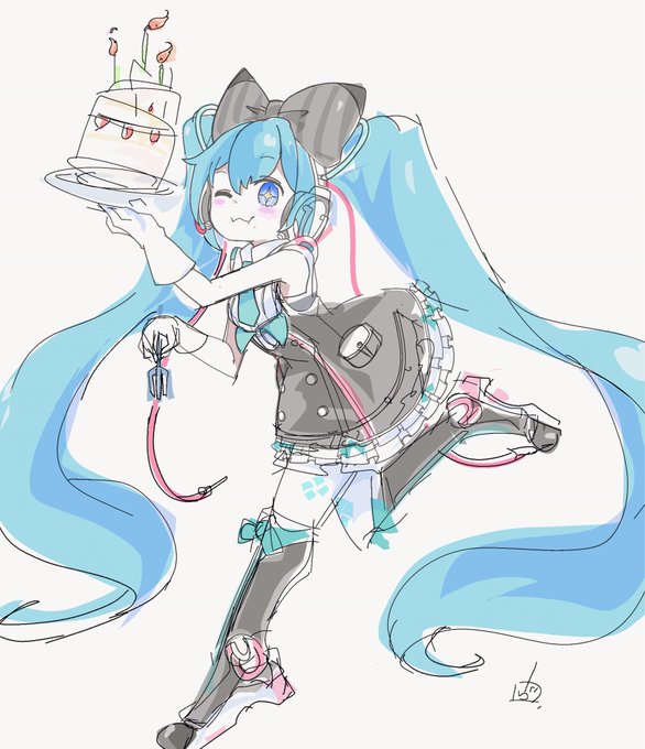 「magical mirai miku ニーソックス」の画像/イラスト/ファンアート(新着)