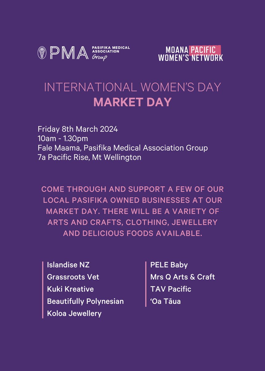 Come and join us for #IWD2024 Market Day this Friday🙌 ⬇️Details below