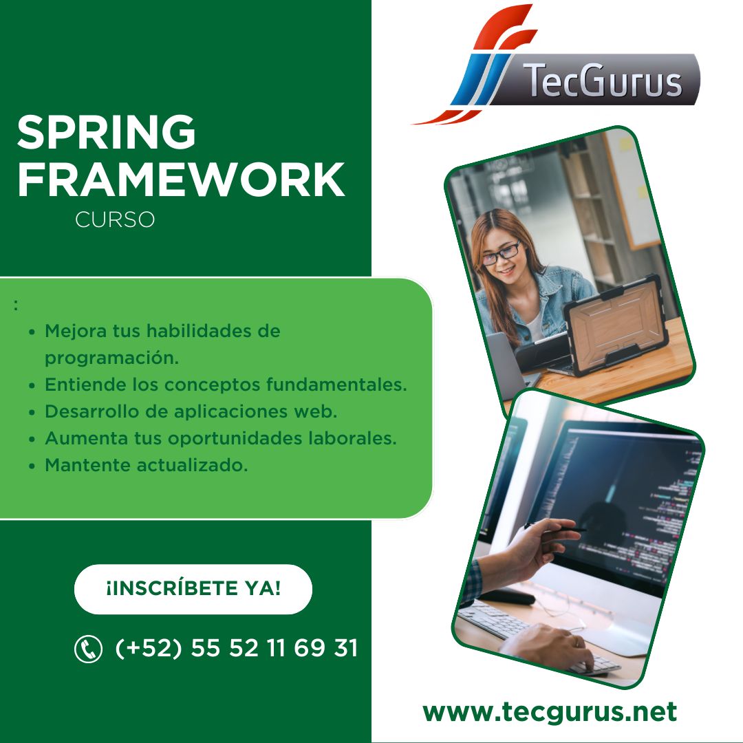 tecgurusnet's tweet image. 🌐 Adquiere destrezas en el desarrollo web con Spring MVC, incluyendo manejo de formularios y validación de datos.
¡Curso de 35 horas comienza el 13 de abril! buff.ly/3UWPb4N 🚀
#SpringMVC #DesarrolloWeb #SoyGuru