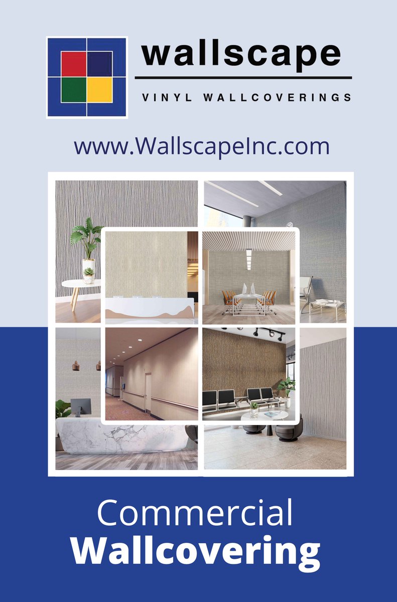 #Wallscape Class A commercial #Wallcoverings
Washable 
5 Year Warranty
Attic Stock Manager
In Stock selections