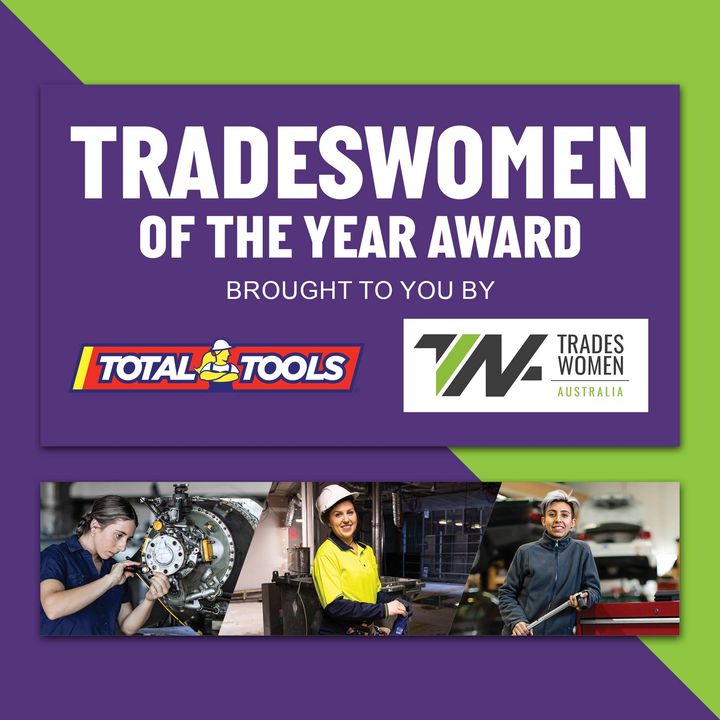 🔨Enter the Total Tools and TWA Tradeswomen of the Year Award.  Nominate a tradeswoman who's awesome on the job and you could 𝗪𝗜𝗡 $𝟮𝗞 in tools for you and $𝟮𝗞 in tools for the winner! Enter here zurl.co/sZle  *𝘊𝘰𝘮𝘱 𝘰𝘱𝘦𝘯 04/03/2024 – 08/03/2024