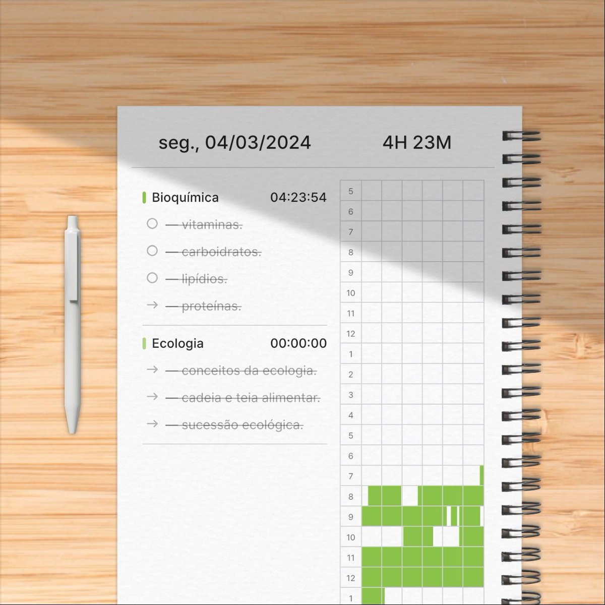 glmorestudy's tweet image. O4.03.24 | studylog !

começar ✍️ a ✍️ estudar ✍️ mais ✍️ cedo ✍️ da ✍️ próxima ✍️ vez ✍️