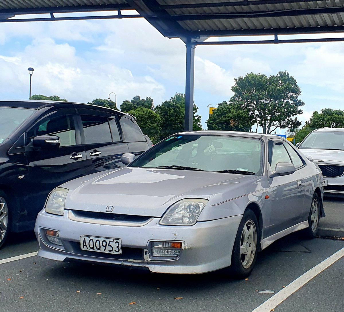 000_three's tweet image. just saw this ninety seven #HondaPrelude

...but something seemed odd to me about that bumper
so i did a quick gooogling &amp;amp; couldnt find a pic of another like it 
so i guess its aftermarket or custom