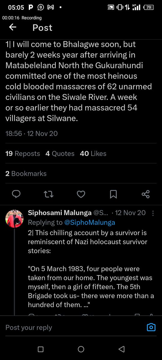 1. Today we remember 60 people who were shot dead in cold blood in Siwale river in Lupane, only two survived the dastardly act at the height of #Gukurahundi.  Luckily the 2  by the grace of God were able to recount their story, unlike many who have passed on and will as  we drag.