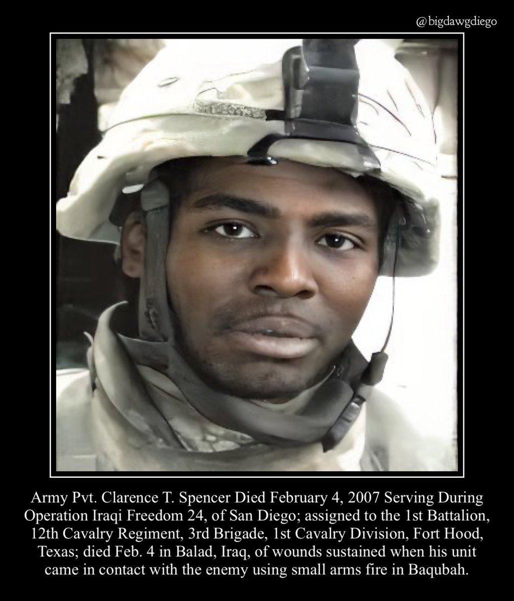 bigdawgjdub's tweet photo. Say no man is truly Dead until he is Forgotten, so Today I say your name so you are not.”
#nooneleftbehind #rememberthefallen #usarmy #1stbattalion #12thcavalryregiment #3rdbrigade #1stcavalrydivision https://t.co/bVrWpIE9tS