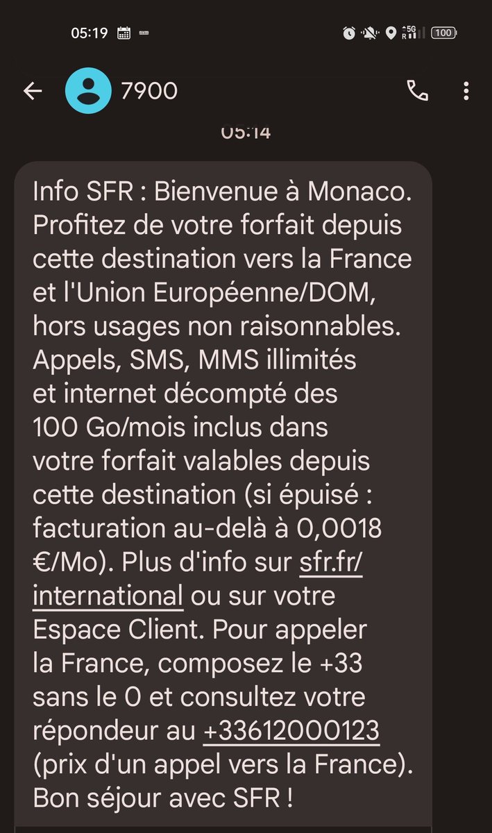 They see me roaming 😎 N'empêche, c'est pas trop trop d'avoir du réseau à Monaco ! 📲🌐 message posté en 5G from le fin fond de Fontvieille