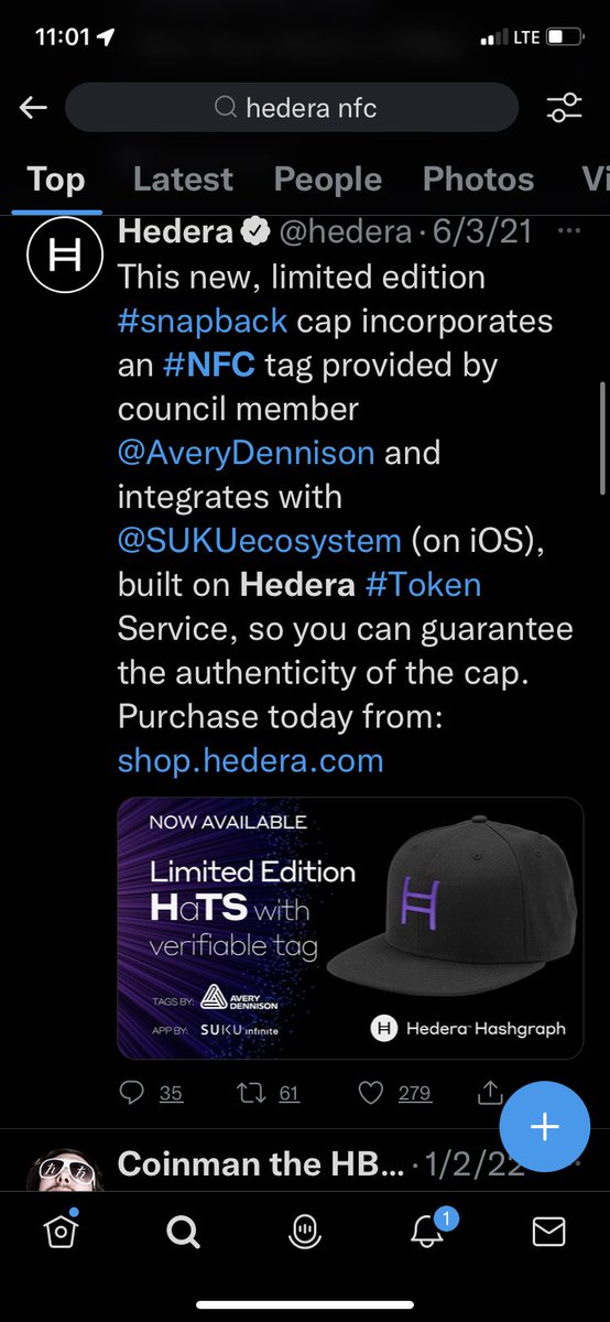 Dallas37587467's tweet photo. Limited edition HaTS - w/tag by ⁦@AveryDennison⁩ &amp; product authenticity by ⁦@SUKUecosystem⁩, built on @Hedera for sale. DM if interested. https://t.co/I3EhXd2jOm