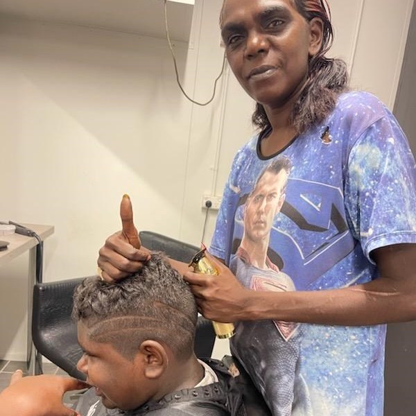 @deadlyhairdude were in Wadeye recently to do the hair-dressing course unit assessments.
Juanita and Merle worked very hard to showcase their new skills.
The girls are passionate about hair art, and are steadily progressing through the formal course units, while having fun!