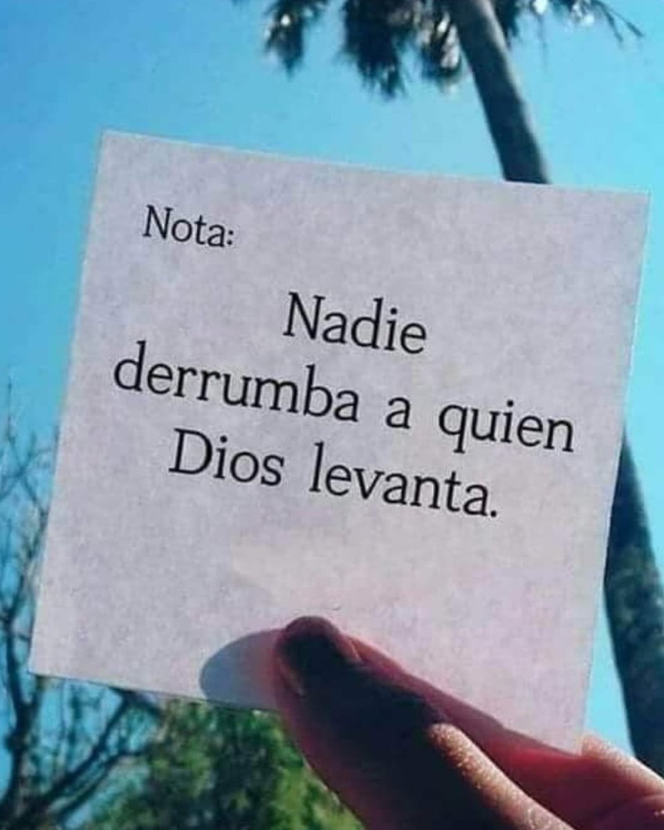 Dios te levantará.