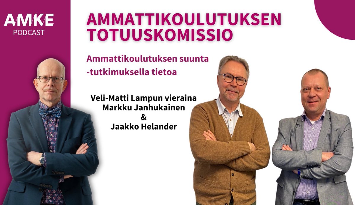 Oli ilo keskustella ammatillisesta koulutuksesta 🌹Kiitos Veli-Matti @VMLamppu, Markku @MarkkuJahnukai1 ja Hanna-Mari @HMBennick @amke_ry 🙏🏻 #ammatillinenkoulutus amke.fi/ajankohtaista/…